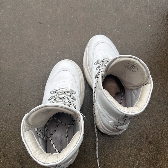 NakedWolfe White High-Top Boots with Unique Logo W11 Euro41 - Picture 5 of 6